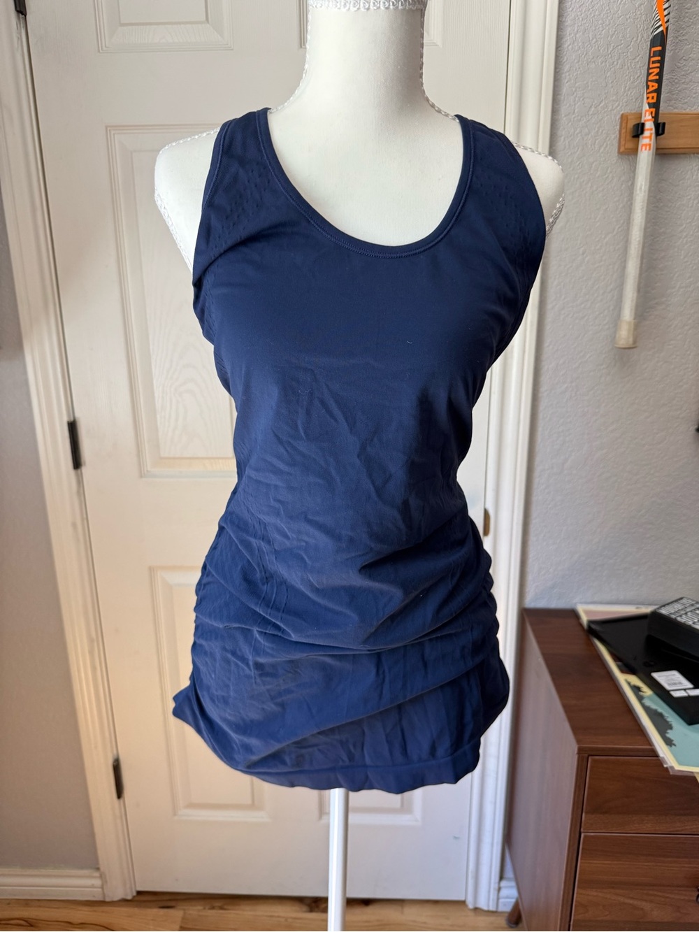 Athleta Navy Blue Racerback Performance Tank